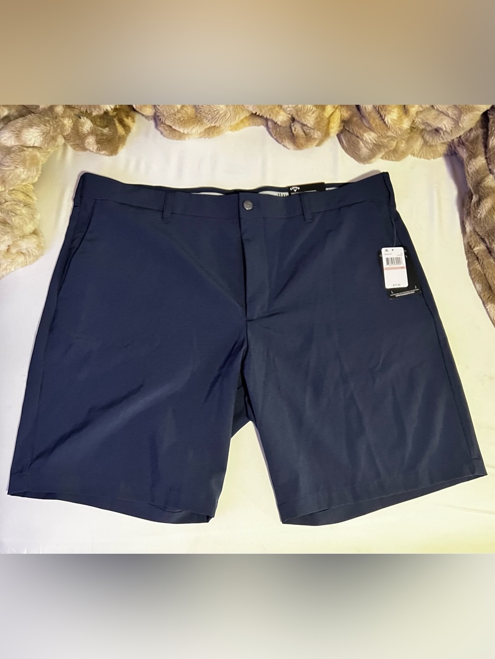 Callaway Men's Navy Golf Stretch Flat-Front Shorts
